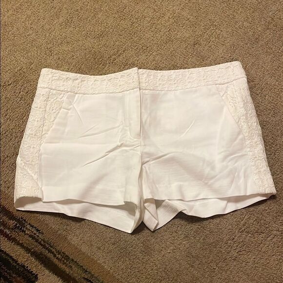 LOFT High Waist White Shorts - Picture 1 of 6